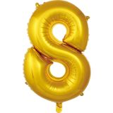 5DM Balon 8 Rakam 76 Cm Gold Folyo Balon 34 Inc