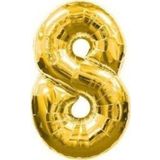 5DM Balon 8 Rakamı Gold Folyo Balon 102 Cm