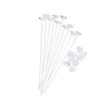 5DM Balon Çubuğu, 20'li Set, Beyaz, 35 cm