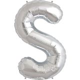 5DM Balon Parti S Harf Gümüş Folyo Balon 102 Cm