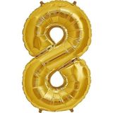 5DM Balon Rakam Balon Folyo Orta Boy 75 Cm Gold 8