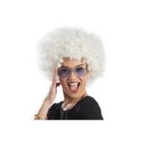 5DM Beyaz Renk Kıvırcık Afro Bonus Peruk