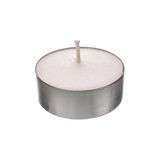 5DM Beyaz Yuvarlak Tealight Mum, Gri