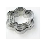 5DM-Çiçek Kurabiye Kalıbı Metal 5 Parça
