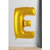 5DM E Harfi Folyo Balon Gold 100 Cm 40 Inç 1 Metre Altın