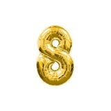 5DM Fırsat Ayı 8 Folyo Balon, 100 cm, Gold, Helyum Balon