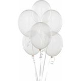 5DM Fırsat Ayı Şeffaf Balon, 10 Adet, Beyaz