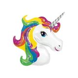 5DM Fırsat Ayı Unicorn Folyo Balon, Beyaz, Renkli