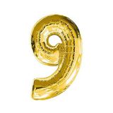 5DM Gold 9 Rakamı 40cm Folyo Balon