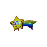 5DM Happy Birthday Yıldız Figürlü Folyo Balon, 18 İnç, Doğum Günü Balonu