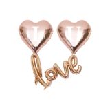 5DM I Love You Kalpli Folyo Balon Set Rose Gold