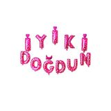 5DM Iyi Ki Doğdun Pembe Harf Folyo Balon Set 35cm