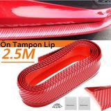5dm-Kırmızı Renkli 2,5 Metre Araba Oto Ön Tampon Koruyucu Kauçuk - Çok Renkli