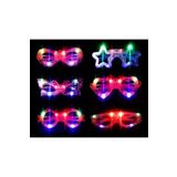 5DM Led Işıklı Karışık 6 Model Yanar Söner Parti Gözlüğü 6 Adet