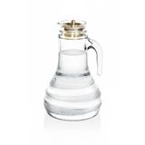 5DM Livora Gravürlü Kulplu Cam Sürahi, 1500 ml, Beyaz
