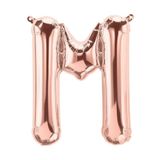 5DM M Harfi Harf Folyo Balon Rose Renk 40 Inc 100 cm