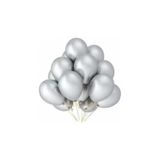 5DM Metalik Balon, Gümüş, 12 Inch, 100 Adet