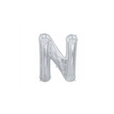 5DM N Harf Folyo Gümüş Balon Küçük 35 Cm