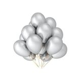 5DM Parti Metalik Gümüş Balon, 20'li Set