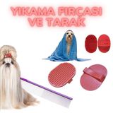 5DM-Pratik Plastik Kedi Köpek Temizlik Bakım Yıkama Aleti Fırçası Ve