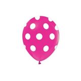 5DM Puantiyeli Fuşya Balon 5'li Paket