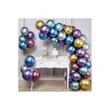5DM Rengarenk Krom Balon 100 Adet Ve Kemer Zincir Seti 5 Metre