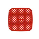 5DM Renkli Isıya Dayanıklı Yıkanılabilir Silikon Fırın ve Airfryer Kare Pişirme Matı 21,5 cm