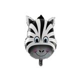 5DM Safari Zebra Folyo Balon, 22 İnç, Gri, 1 Adet
