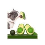 5DM Sevimli Yapışkanlı Kedi Çimi Avokado Catnip, 360 Derece Dönen Kedi Nanesi Oyuncağı, Yeşil