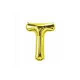 5DM T Harf Folyo Gold Renk Balon Küçük 35 Cm