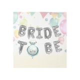 5DM Tek Taşlı Bride To Be Folyo Balon Paketi Gümüş Renk