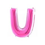 5DM U Harf Folyo Balon Fuşya 100cm