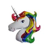 5DM Unicorn At Folyo Balon, 70 cm, Gri, Çocuk Partileri İçin