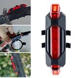 5DM-Usb Şarj Edilebilir Parlak Bisiklet Led Lamba Su Geçirmez Güvenlik Uyarı Arka Lamba Işığı