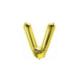 5DM V Harf Folyo Gold Renk Balon Küçük 35 Cm