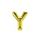 5DM Y Harf Folyo Gold Renk Balon Küçük 35 Cm