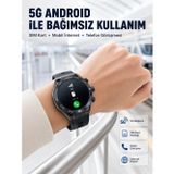 5G Android Akıllı Saat Amoled Ekran Sım Kart Destekli Kameralı