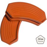 5Gen Tasarım Tava ve Tencereler Için Uyumlu Isıya Dayanıklı Silikon Tutacak Set (1 set 2 adettir) - Turuncu