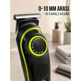 5'I 1 Arada Erkek Tıraş Makinesi Hassas Kesim Sıfır Tıraş Sakal Bakım Seti