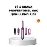 5’I 1 Arada Saç Şekillendirme Seti Negatif İyon Teknolojili Hızlı Kurutmalı
