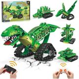 5'i 1 Arada Stem Robot Yapı Kiti, +6 Yaş Için Dinozor Modeli, Uzaktan Kumanda ve Uygulama Kontrollü