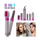 5'ın 1 Hot Aır Styler Orijinal Ürün Pro Hava Üflemeli Saç Şekillendirici - Gümüş