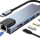 5in1 Dönüştürücü Hub112 TYPE-C,HDMI,USB3.0,USB2.0,RJ45,PD