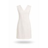 5in1Canpolat Naturel Melia %100 Keten Lino Elbise