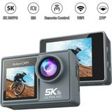 5k Aksiyon Kamerası 4K60FPS Çift IPS Dokunmatik LCD Wifi 170 ° Uzaktan Kumandalı 30M Su Geçirmez 5x Zoom Sarsıntı Önleyici Spor Kamerası