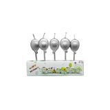 5Li Crom Balon Gümüş Mum