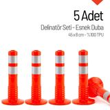 5`li Delinatör Set 45 x 8 cm%100 TPU, Esnek Duba