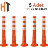 5'li Delinatör Seti 75 x 8 cm %100 Tpu, Esnek Duba