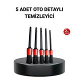 5’li Detay Temizlik Fırçası Seti Araç Iç Dış Jant Motor Çok Amaçlı