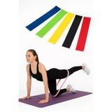 5'Li Direnç Bandı Seti Pilates Ve Fitness Egzersiz Lastiği